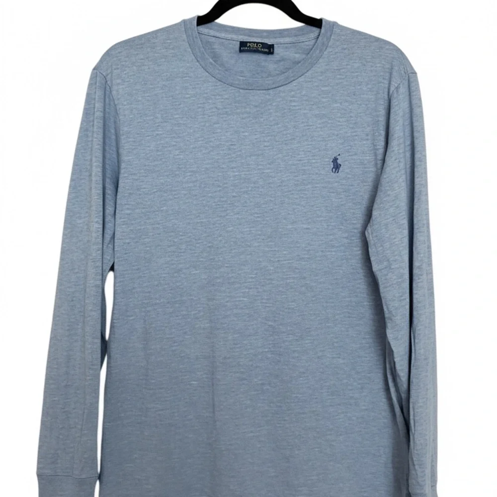 Polo by Ralph Lauren Men's Light Blue Long Sleeve Shirt, size large